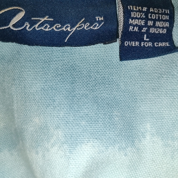 ARTSCAPES SAN FRANCISCO TROLLEY CAR DENIM COTTON WOMEN'S SIZE LARGE JACKET - Picture 3 of 3